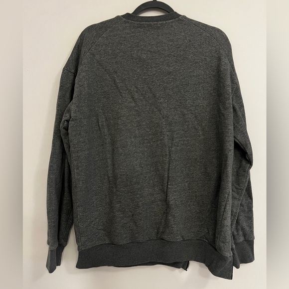 3.1 Phillip Lim Quilted Phoenix Oversized Sweatshirt gray size XS with side zip - Picture 6 of 8